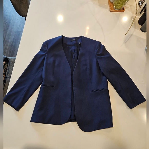 Theory Navy Blazer Size 12 - Picture 1 of 3